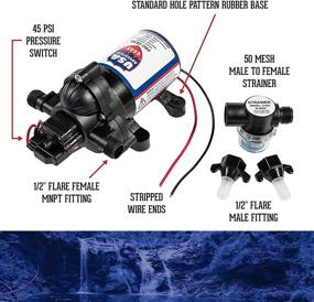 img 3 attached to ProGear 3200 RV Replacement Water Pump: Powerful 3.3 GPM Flow, Self-Priming, 12V DC, Potable Water Approved