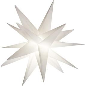 img 4 attached to 🌟 18 Inch Battery Timer Moravian Star - Outdoor Christmas Decoration - Porch Light - LED Hanging Star Light by Elf Logic