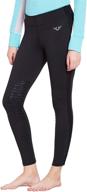 👩 tuffrider women's ventilated schooling tights: enhanced performance for equestrians logo