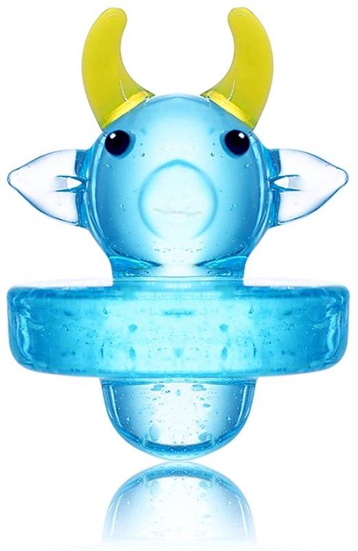 color art glass cap puff p 로고