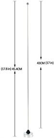 img 1 attached to 📻 HYS NMO 2M VHF-Band Amateur Trunk/Hole Mount 144MHz (136-174MHz) Antennas with Stainless Steel L-Bracket Hole + 13ft/4m RG-58 Coax Cable for Motorola, Icom, Vertex, Blackbox VHF Mobile Radios