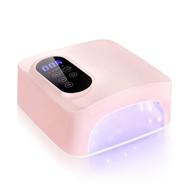 💅 wireless rechargeable led nail lamp – 72w cordless nail dryer, fast 15600mah led nail polish curing lamp for professional gel nail art manicures at home and salon logo