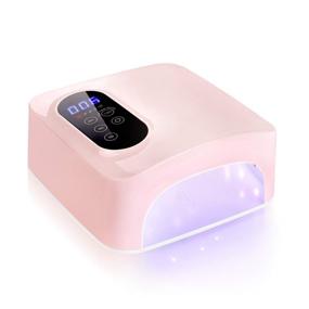 img 4 attached to 💅 Wireless Rechargeable LED Nail Lamp – 72W Cordless Nail Dryer, Fast 15600mAH LED Nail Polish Curing Lamp for Professional Gel Nail Art Manicures at Home and Salon