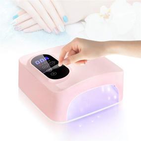 img 1 attached to 💅 Wireless Rechargeable LED Nail Lamp – 72W Cordless Nail Dryer, Fast 15600mAH LED Nail Polish Curing Lamp for Professional Gel Nail Art Manicures at Home and Salon
