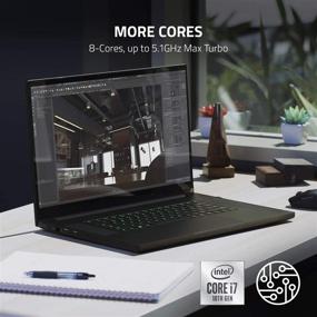 img 3 attached to 💻 Razer Blade Pro 17 Геймерский ноутбук 2020: Intel Core i7-10875H, NVIDIA GeForce RTX 2070 Max-Q, 17.3" FHD 300 Гц, 16 ГБ ОЗУ, 512 ГБ SSD, ЧПУ-алюминий, Chroma RGB, Thunderbolt 3, Считыватель SD-карт