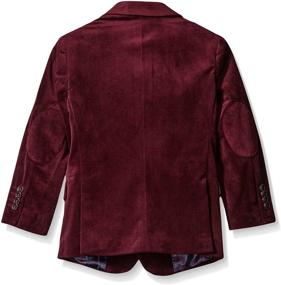 img 1 attached to Boys' Single-Breasted Velvet Blazer by Isaac Mizrahi