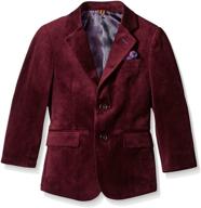 boys' single-breasted velvet blazer by isaac mizrahi logo