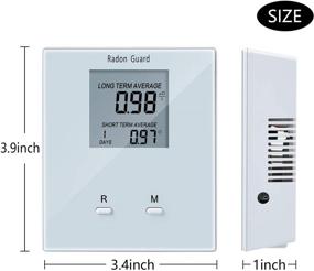 img 1 attached to Portable Home Radon Detector - Elifecity Long and Short-Term Radon Meter, Battery-Powered & Easy-to-Use