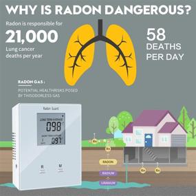 img 3 attached to Portable Home Radon Detector - Elifecity Long and Short-Term Radon Meter, Battery-Powered & Easy-to-Use