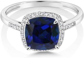 img 3 attached to 💍 Sapphire Engagement Women's Jewelry by Gem Stone King