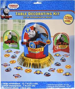 img 1 attached to Amscan Thomas The Tank Engine Centerpiece Table Decorating Kit - 23 Count Multicolor Birthday Party Supplies (281752)