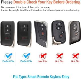img 3 attached to 🔑 Red Autophone Lexus Key Fob Cover with Keychain - TPU 360 Degree Protection Key Shell Case for Lexus RX ES GS LS NX RS GX LX RC LC Smart Key