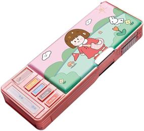 img 1 attached to Aisa Colorful Cartoon Character Pencil Case Beautiful Princess Pattern Multifunctional Pencil Box For Student Special Gifts For Children/Kids (05683Pink 2)