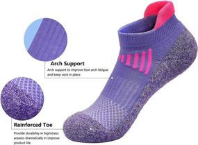 img 2 attached to 6 Pack of Women's Low Cut Cushioned Breathable Running Performance Sport Tab Cotton Socks