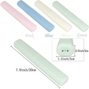 img 1 attached to 🦷 Portable Travel Toothbrush Case Set of 4 - Breathable Plastic Holders for Home, Travel, Business, Camping, School