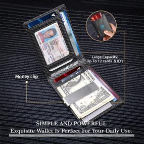 img 3 attached to RUNBOX Minimalist Leather Wallets: Sleek Design with Advanced Blocking Technology