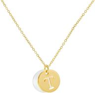 letter initial necklace women girls girls' jewelry logo
