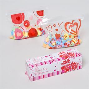 img 1 attached to ❤️ Valentine Zipper Bags: 50 Heart-Designed Pouches, 6.5x5.86IN