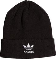 must-have adidas originals girls trefoil beanie - perfect boys' accessory in hats & caps collection logo