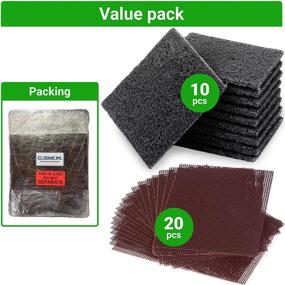 img 3 attached to 🧽 CUSINIUM 10-Pack Griddle Cleaning Pads with 20-Pack Grill Screens