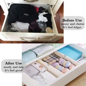 img 2 attached to 📦 Efficient and versatile Ormeli Drawer Dividers: Adjustable Organizer for Clothes, Kitchenware and Utensils in Bedroom, Bookcase, Baby Drawer - Includes Instructions