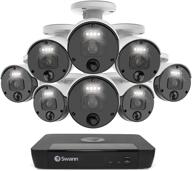 📷 swann security camera system – 8 camera 8 channels poe nvr master, 4k upscale video, wired surveillance, indoor/outdoor, night vision, motion detection + heat, swnvk-876808 logo