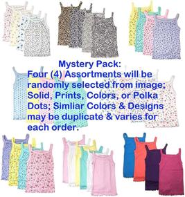 img 2 attached to 👚 Cotton Spaghetti Strap Undershirts for Girls - Assorted Colors, Girls' Clothing, Tops, Tees & Blouses