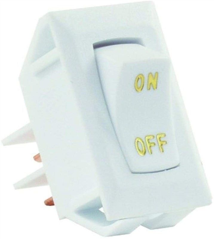 jr products 12585 white spst labeled on&#x2F;off switch logo
