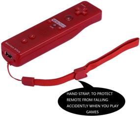 img 1 attached to 🎮 Enhanced Motion Plus Remote and Nunchuk Controller for Wii and Wii U Games (Red) - by NewBull