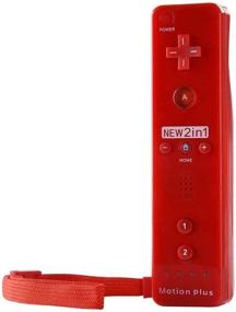 img 3 attached to 🎮 Enhanced Motion Plus Remote and Nunchuk Controller for Wii and Wii U Games (Red) - by NewBull