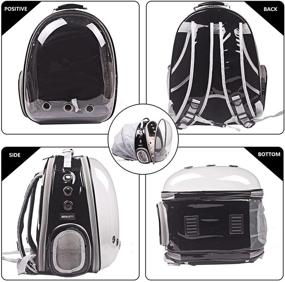 img 3 attached to BEIKOTT Expandable Backpack Carriers Transparent