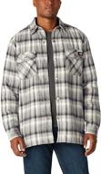 dickies sherpa flannel jacket hydroshield: ultimate waterproof comfort logo