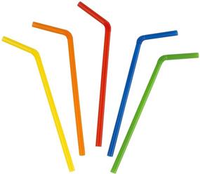 img 3 attached to 🥤 Giant Bendable Smoothie Straws [100 Pack] - Assorted Colors for Sipping Bliss