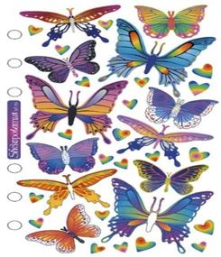 img 1 attached to 🦋 Sticko SPMT59 Classic Stickers: Add a Touch of Elegance with Foil Butterflies