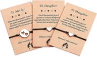 👩 kingsin mom gift: heart matching bracelets set for 3 - perfect jewelry gift for mom and daughter bonding логотип