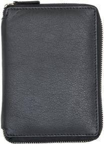 img 4 attached to Genuine Leather Zip Around Wallet Passport Women's Handbags & Wallets