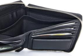 img 1 attached to Genuine Leather Zip Around Wallet Passport Women's Handbags & Wallets