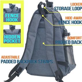 img 2 attached to 🎾 Functional Athletico Compact City Tennis Backpack - Holds 2 Rackets & Shoes for Men & Women