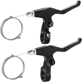 img 2 attached to Black CNC Bicycle Brake Lever: Ideal Mountain Bike Handlebar Brake Lever for MTB