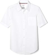 👔 stylish and comfortable french toast boys' short sleeve classic poplin dress shirt – standard & husky sizes available logo