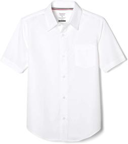 img 4 attached to 👔 Stylish and Comfortable French Toast Boys' Short Sleeve Classic Poplin Dress Shirt – Standard & Husky Sizes Available