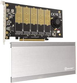 img 4 attached to 🔌 SI-PEX40142: 5-слотовая M.2 B-Key SATA Base SSD расширительная карта с полосой пропускания PCI-e 3.0 x2, требует слот x16.