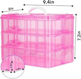 img 3 attached to Stackable Storage Container Compartments Non Toxic