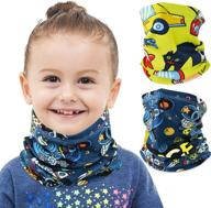 ❄️ 2-pack kids soft winter neck gaiter scarf for snow sports girls boys age 2-12 by exski - keep warm and cozy logo