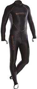 img 1 attached to 🦈 Chillproof 1PC Full Wetsuit for Men with Sharkskin