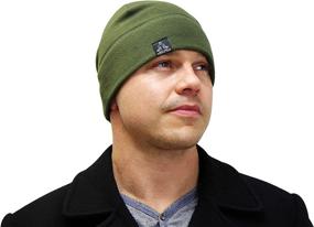 img 1 attached to Temple Tape Tactical Fleece Beanie Outdoor Recreation and Outdoor Clothing