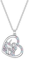 🦄 sparkling unicorn necklace: exquisite austrian crystal jewelry for women, teen girls - ideal christmas/birthday gifts for daughter, granddaughter and niece logo