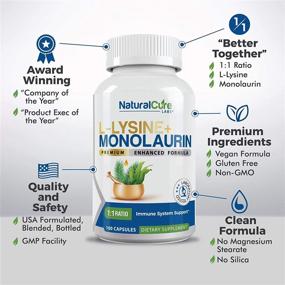 img 3 attached to Natural Cure Labs Соотношение L Lysine Monolaurin