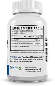 img 1 attached to Natural Cure Labs Соотношение L Lysine Monolaurin