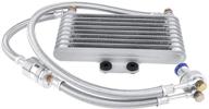 🔥 efficient cooling for honda cb cg engines: motorcycle engine oil cooler kit - 125ml aluminum cooling radiator system logo